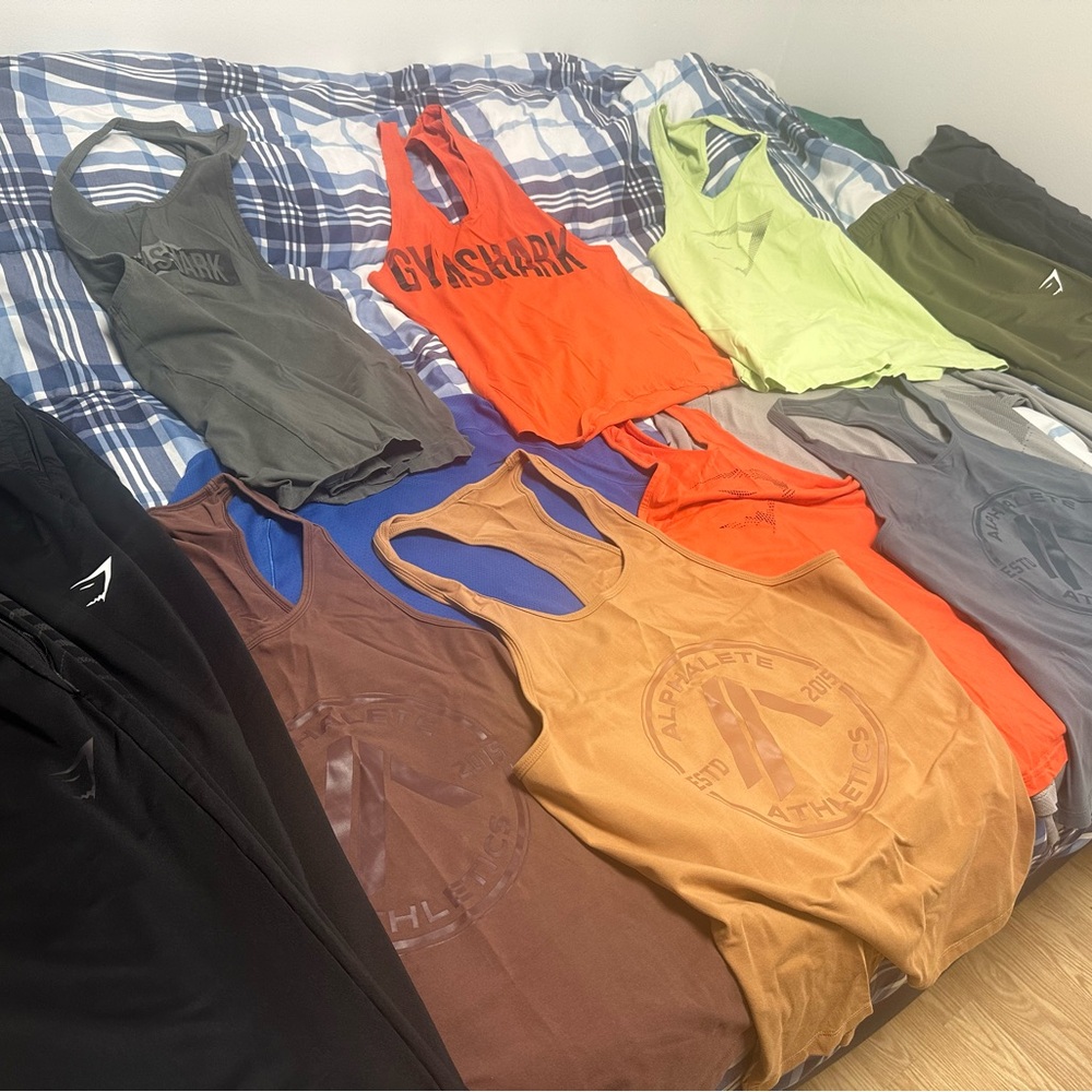 HUGE Gymshark/Alphalete Apparel Bundle! ($300+ Value!)